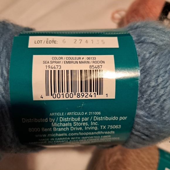 Loops & Threads Haze yarn, 75% or more of each ball left, used for 1 tiny hat - Picture 3 of 9